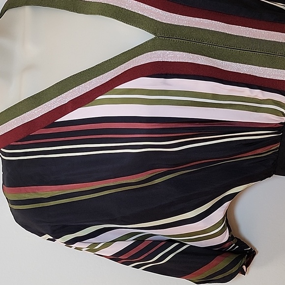 Ted Baker Safiiya Short Sleeve Striped Midi Dress Multi Color Size 0 - Picture 9 of 16